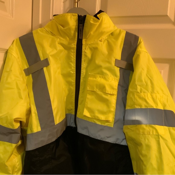 Tingley Bomber II Size Large Hi-Vis Neon Yellow Jacket Winter Construction - Picture 2 of 14